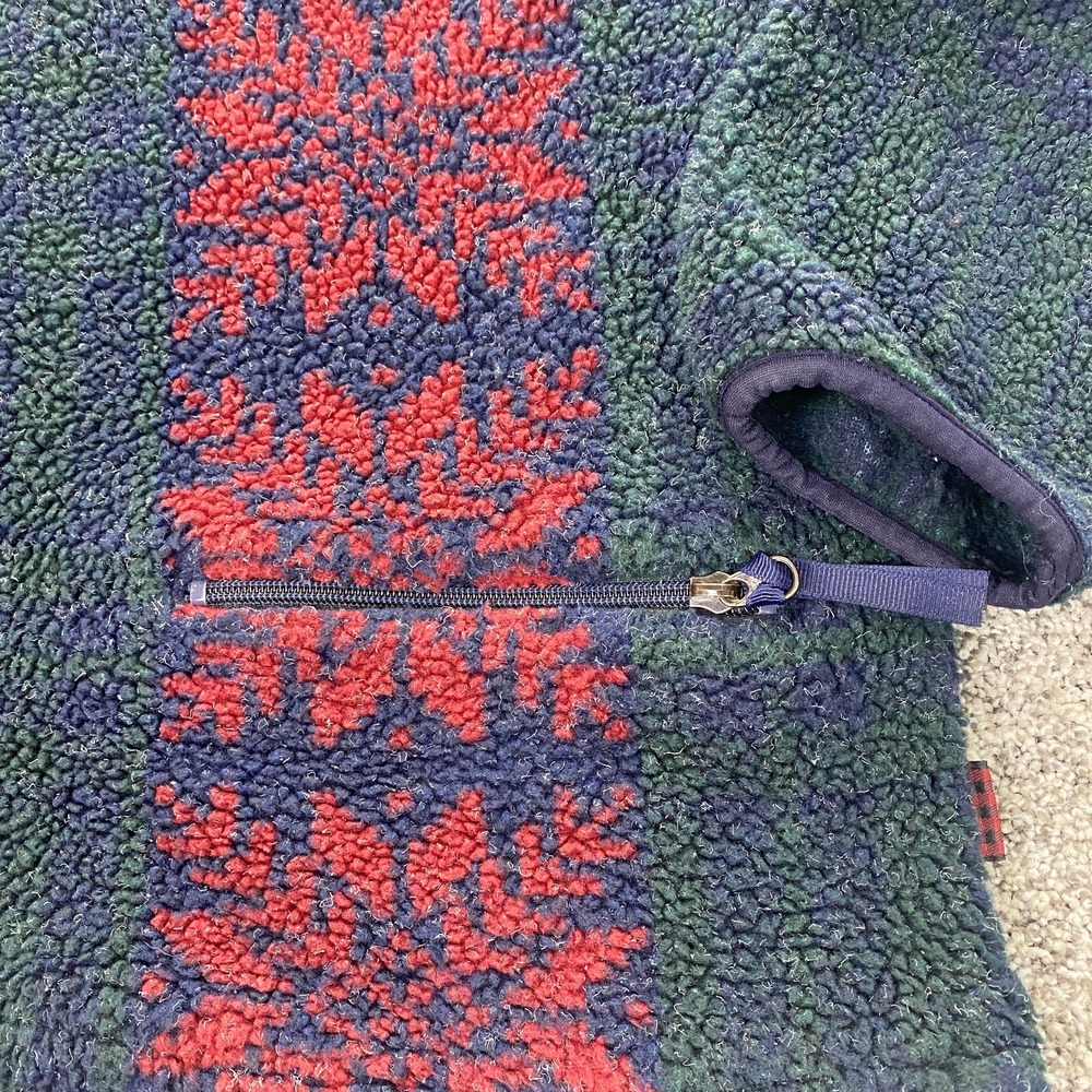 VTG Woolrich Sweater Womens S Green Icelandic Nordic‎ Fair Isle Sweatshirt USA - Picture 4 of 12